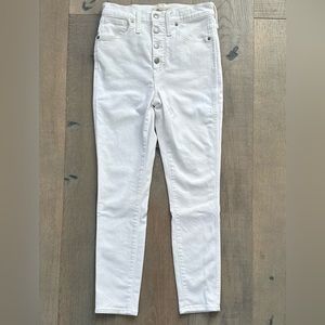 Madewell High-Rise Skinny Jeans Button-Front Edition, 27